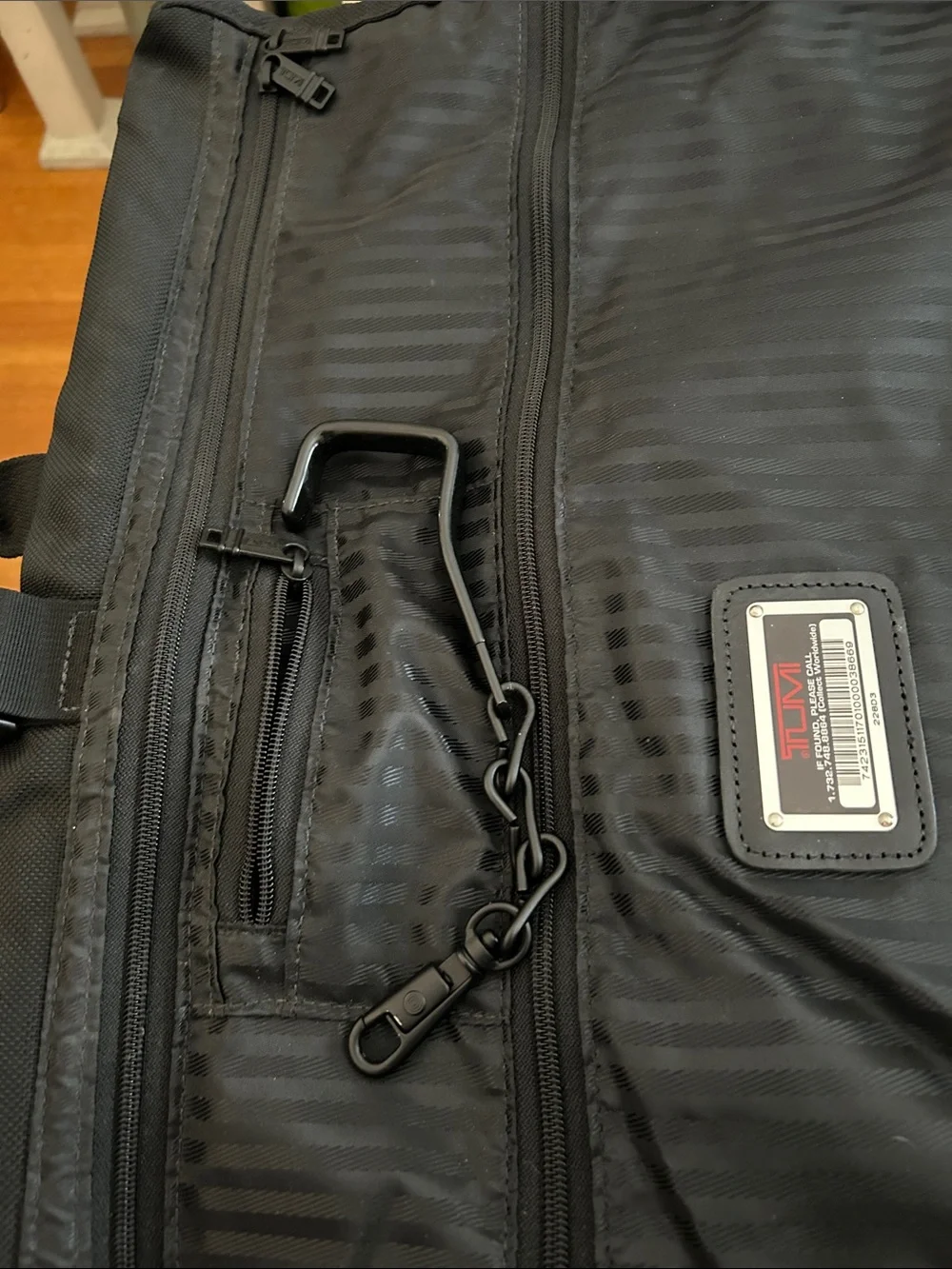 Tumi leather luggage